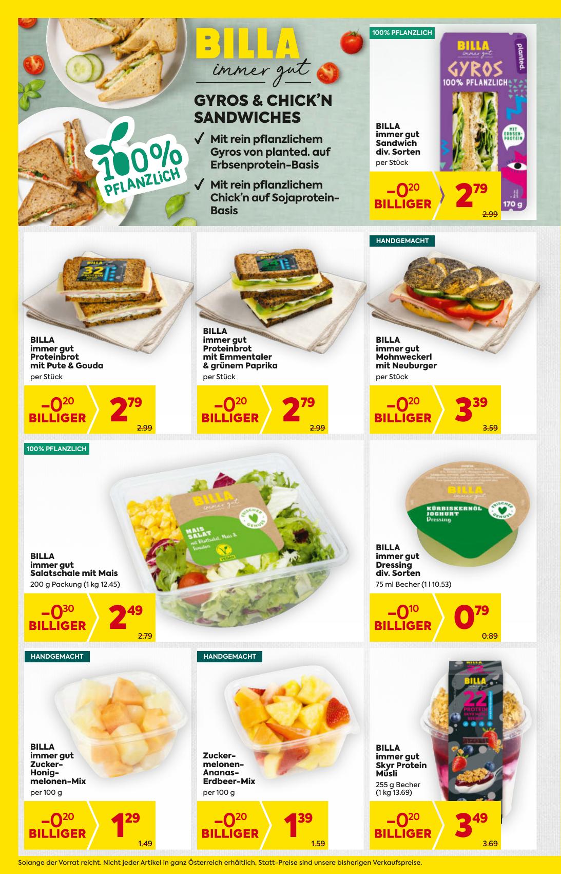 Billa flyer page