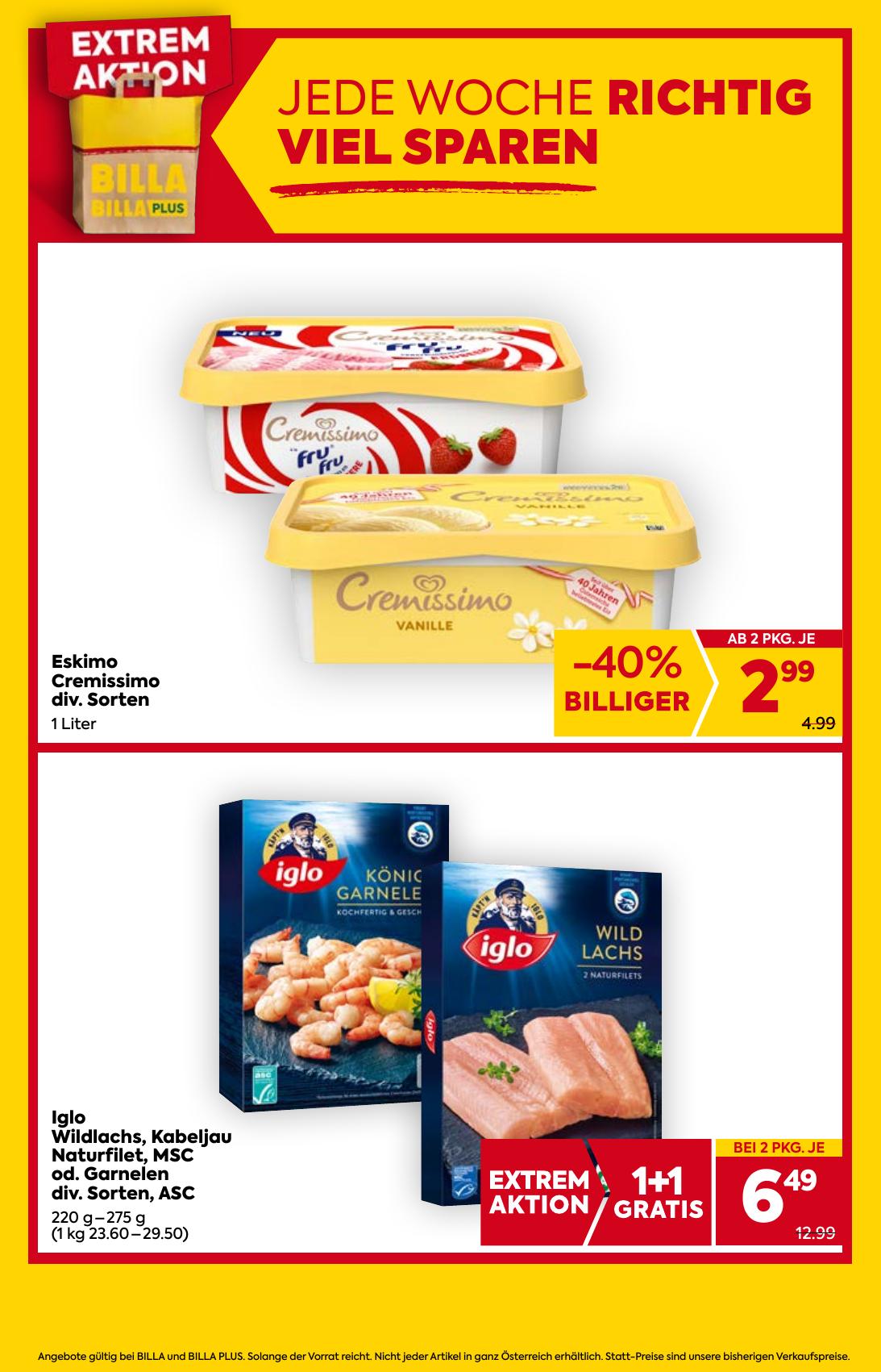 Billa flyer page