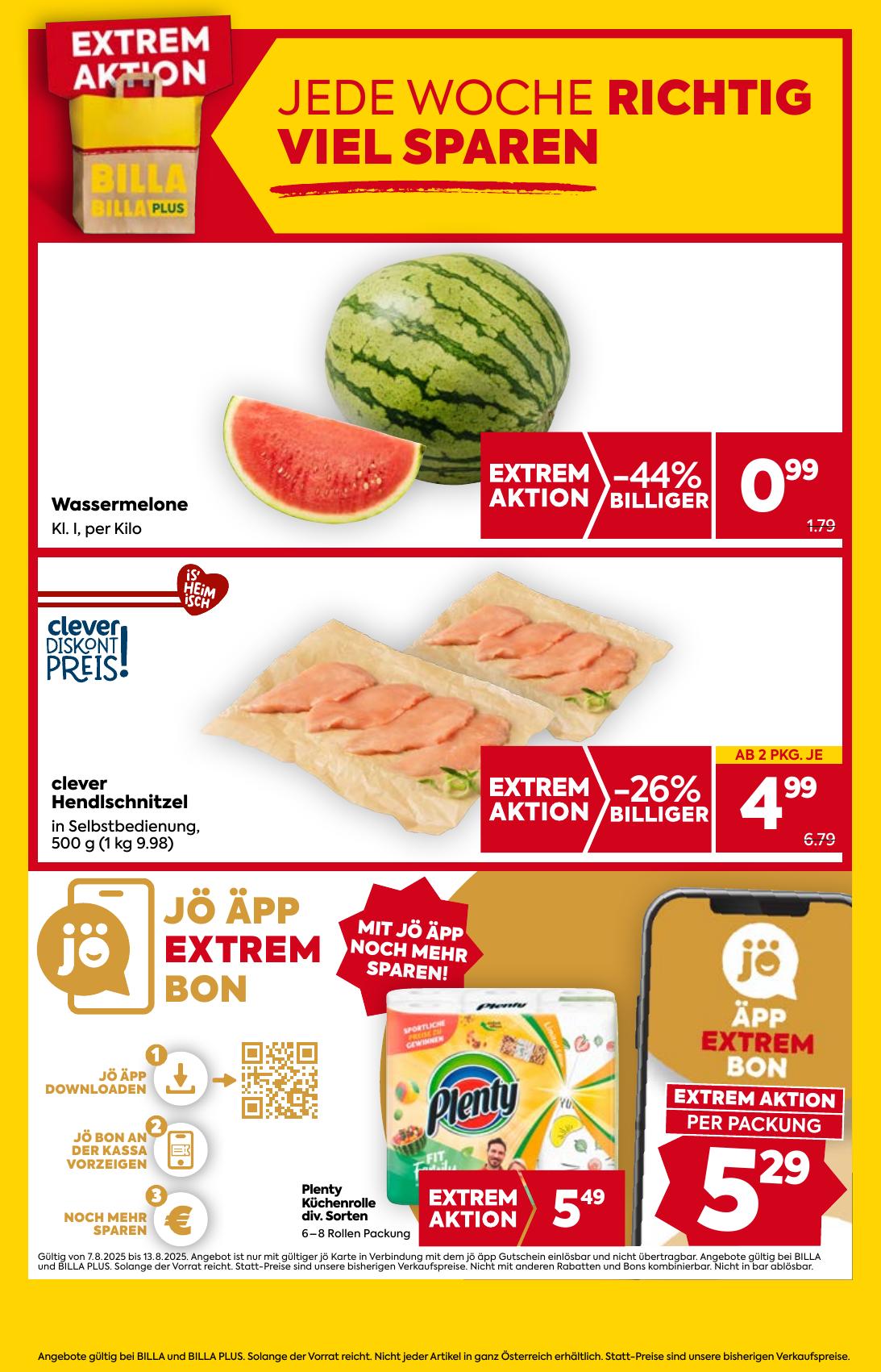 Billa flyer page
