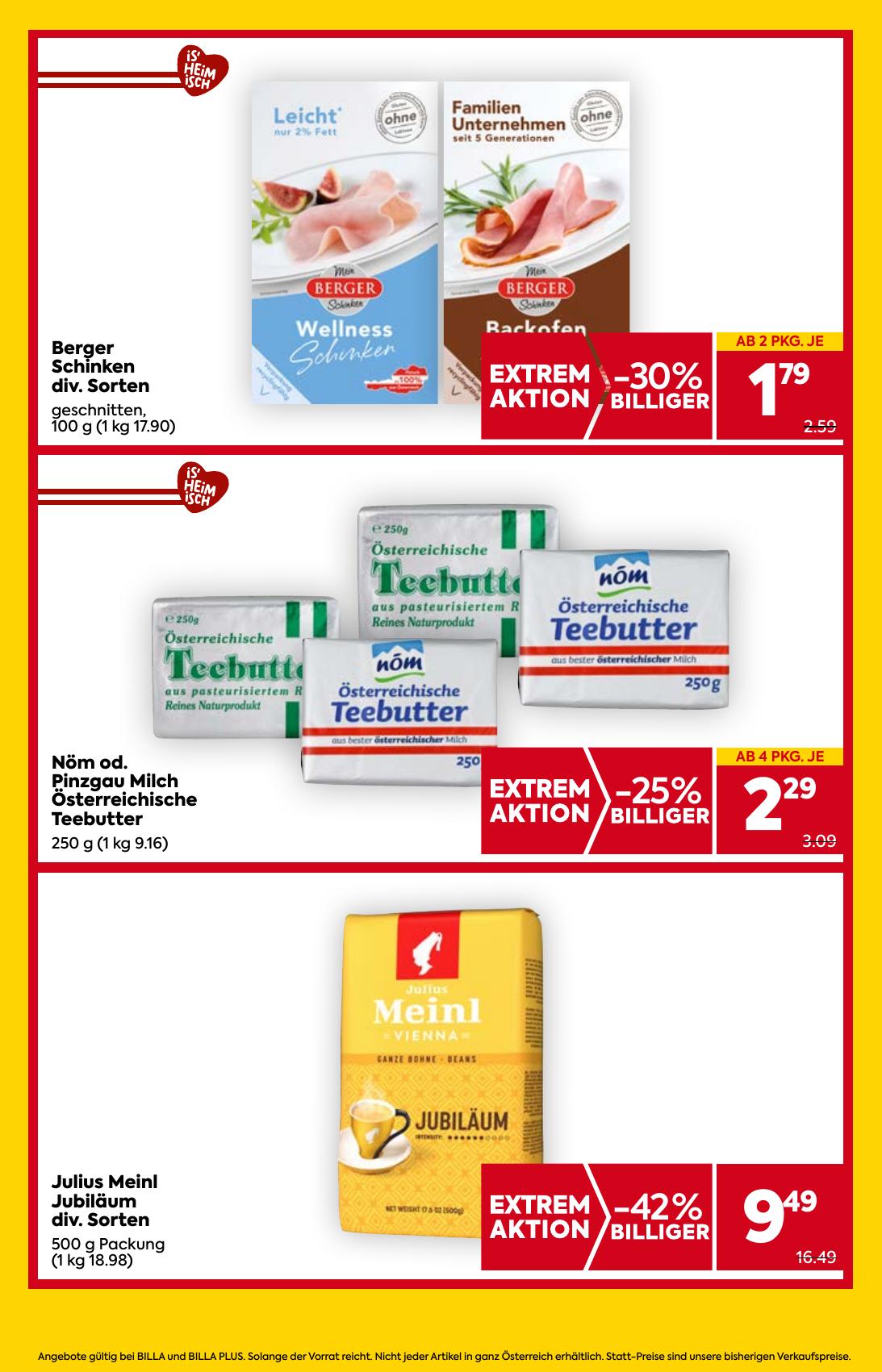 Billa flyer page