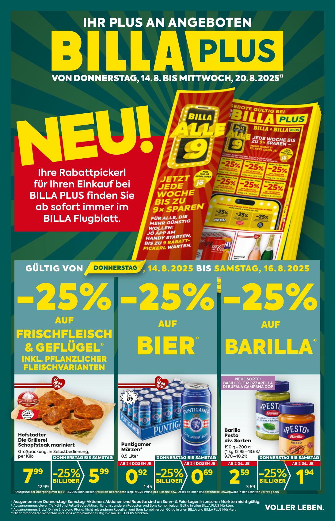 Billa Plus flyer page