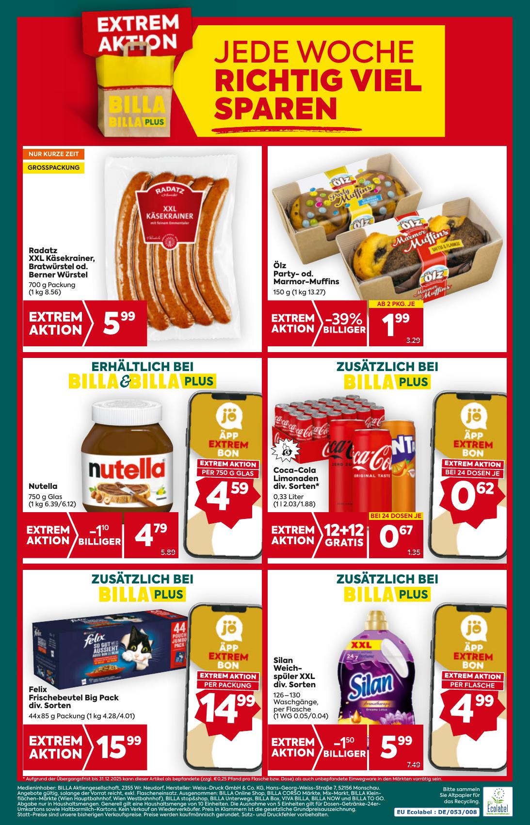 Billa Plus flyer page