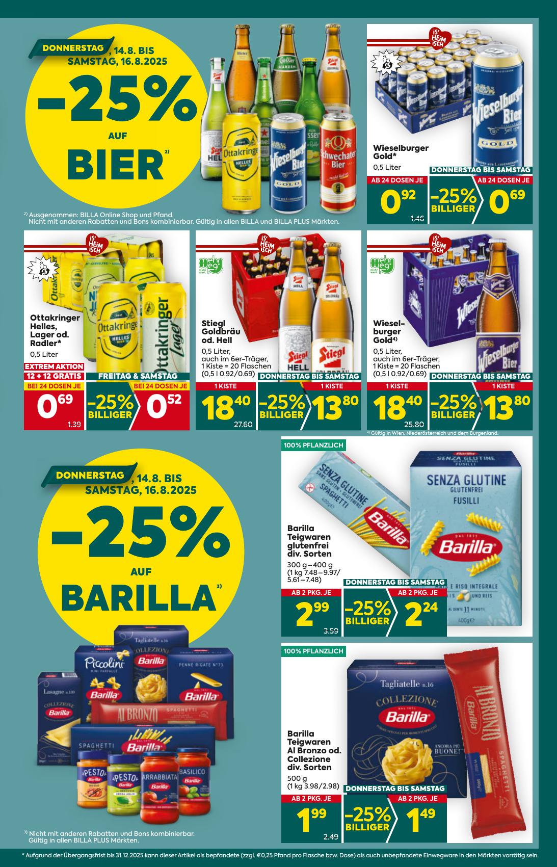 Billa Plus flyer page