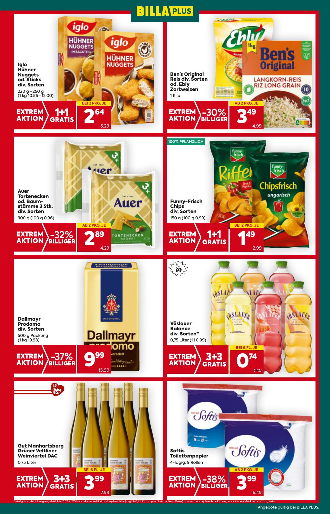 Billa Plus flyer page
