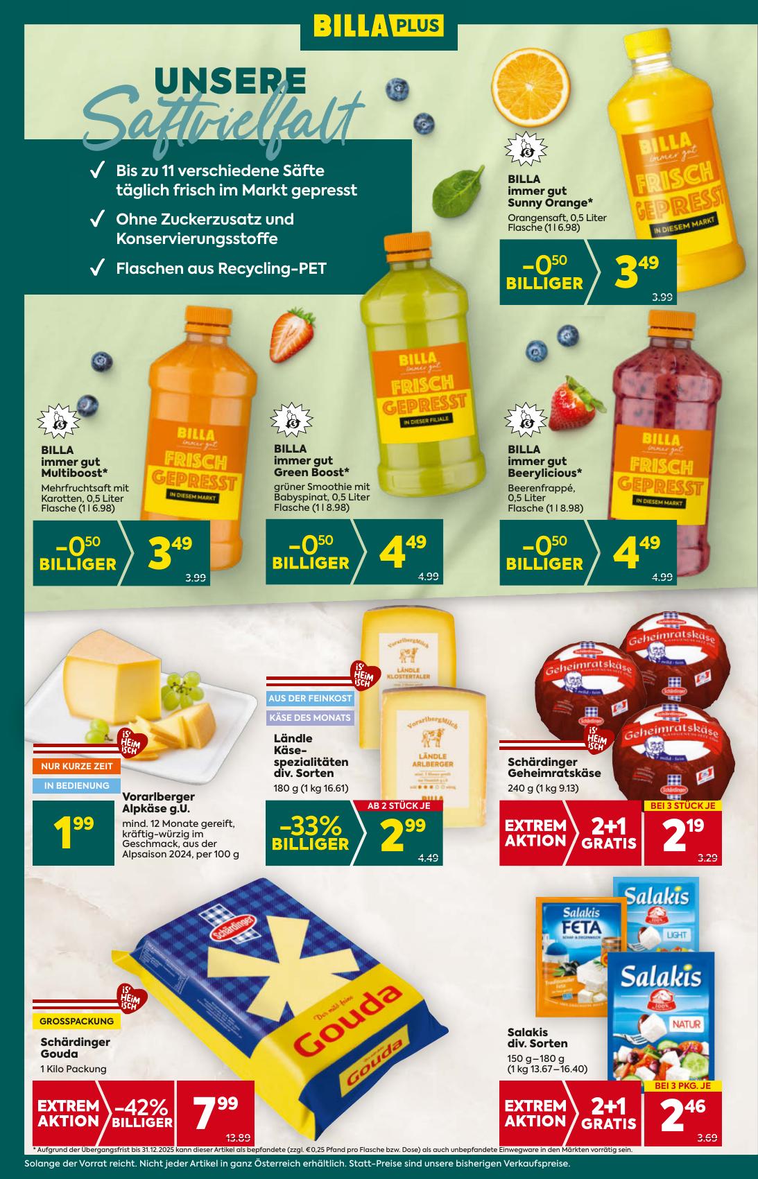 Billa Plus flyer page