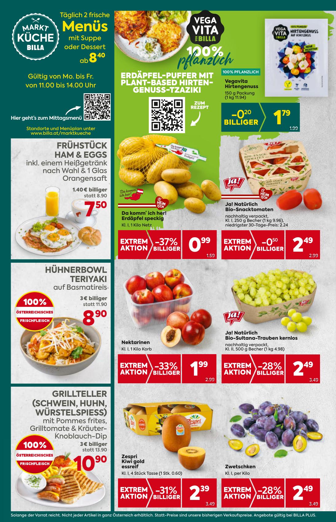 Billa Plus flyer page