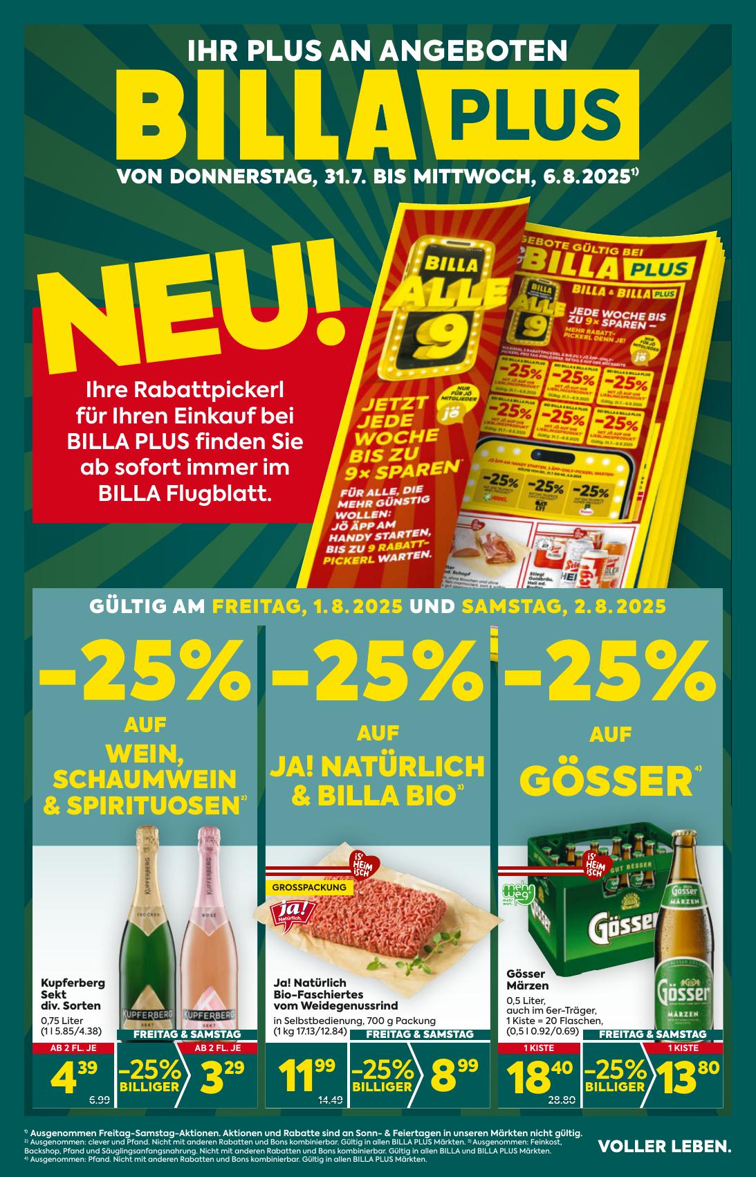 Billa Plus flyer page