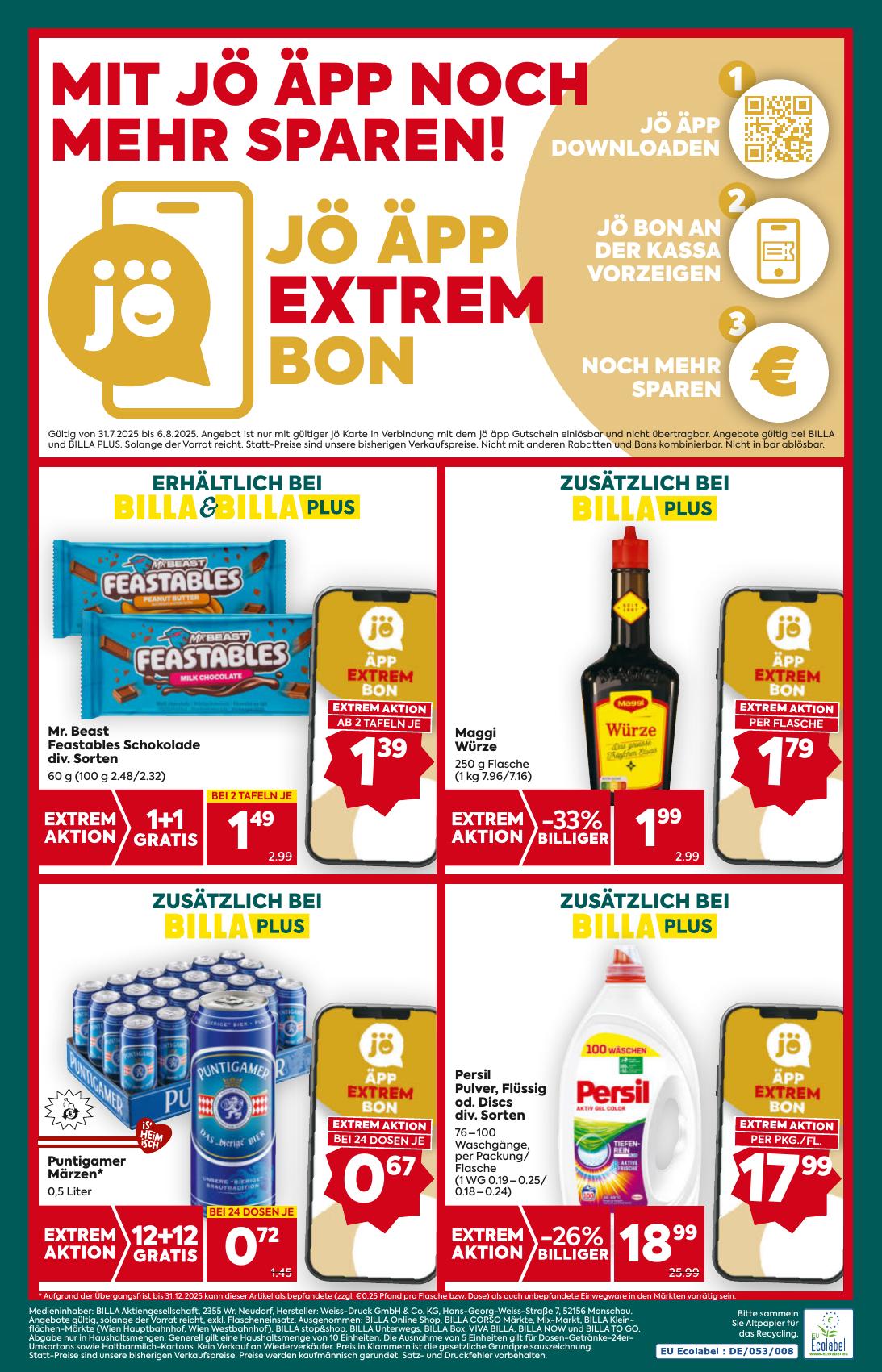 Billa Plus flyer page