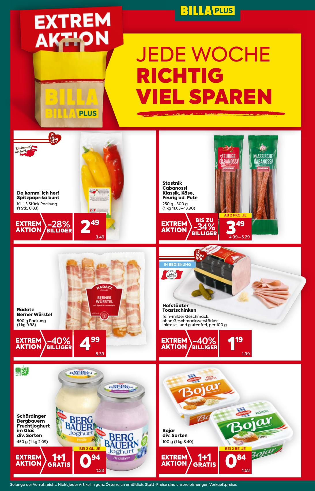 Billa Plus flyer page