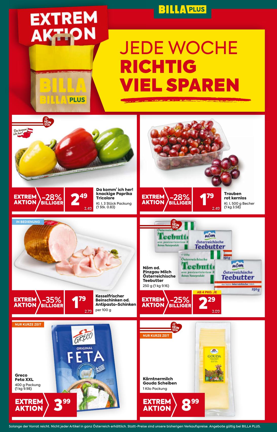 Billa Plus flyer page