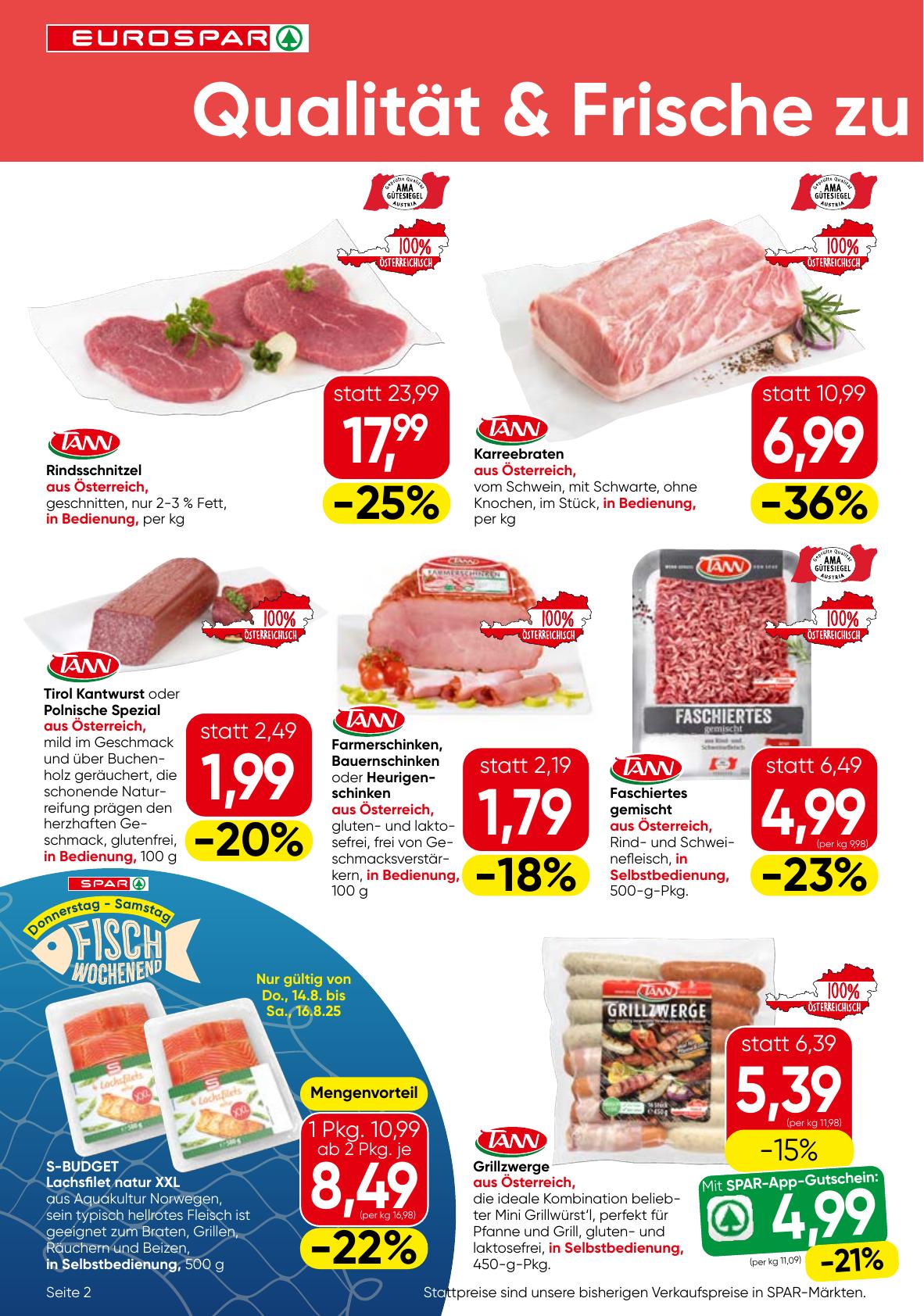 Eurospar flyer page