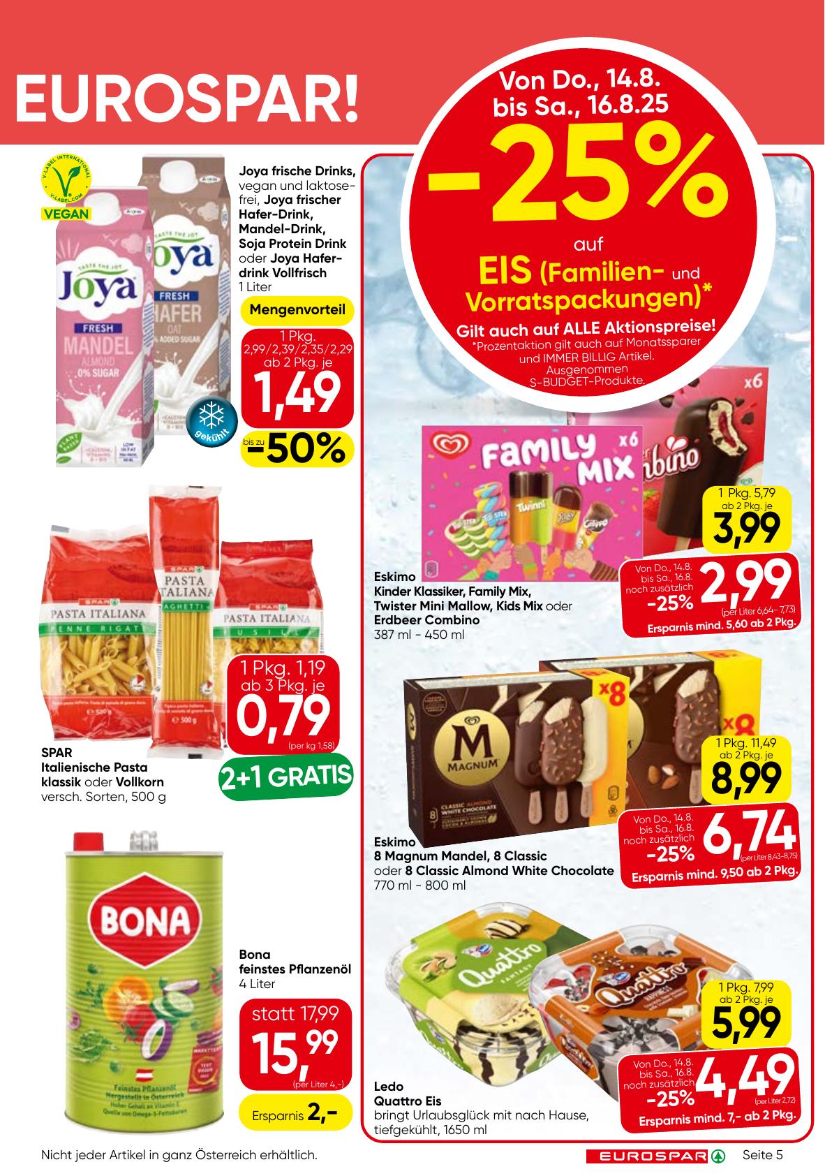 Eurospar flyer page
