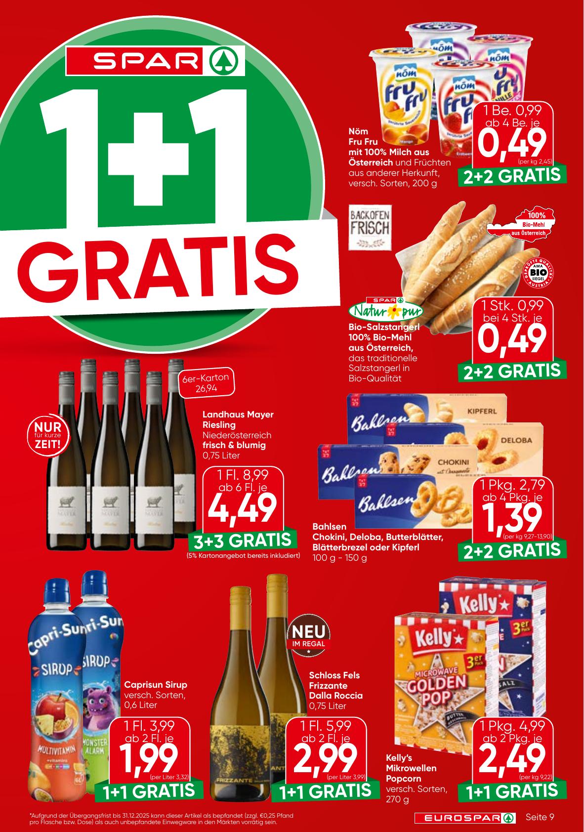 Eurospar flyer page
