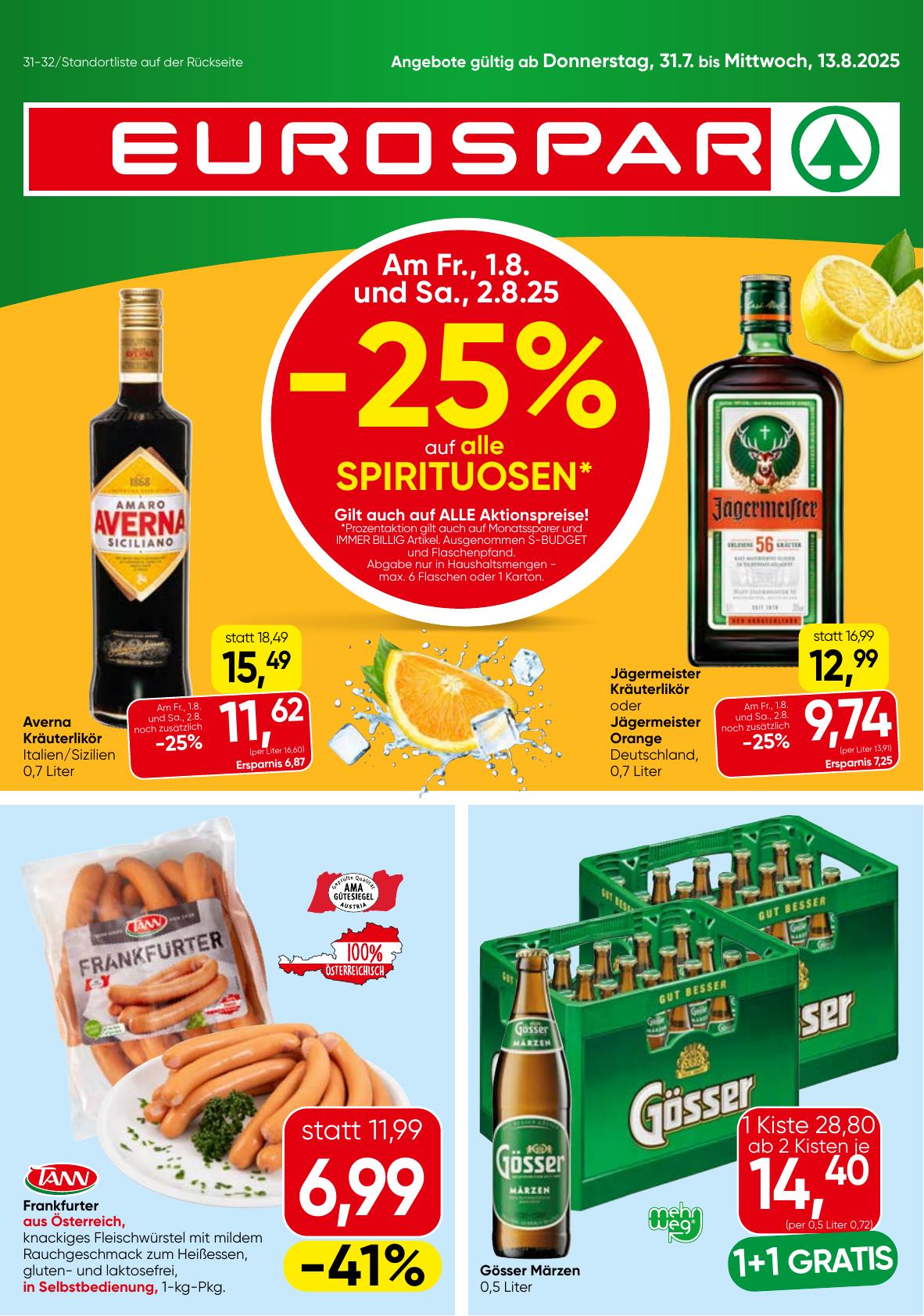 Eurospar flyer page