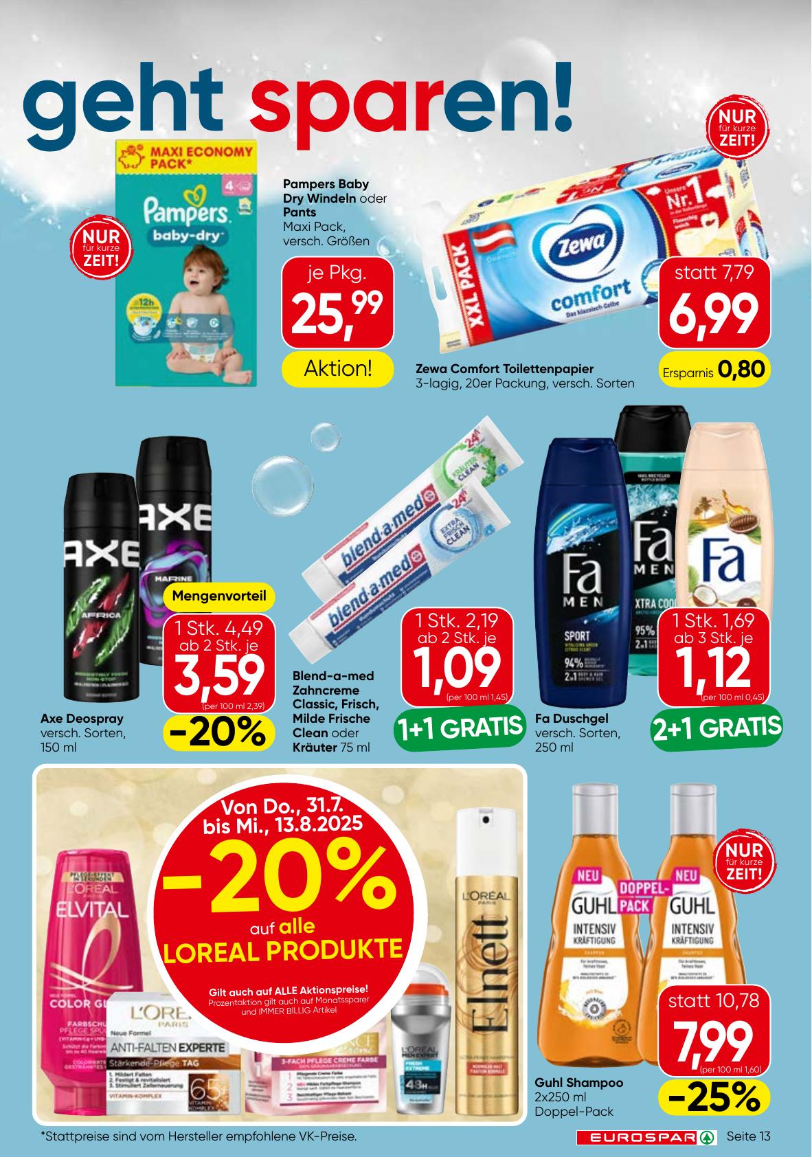 Eurospar flyer page