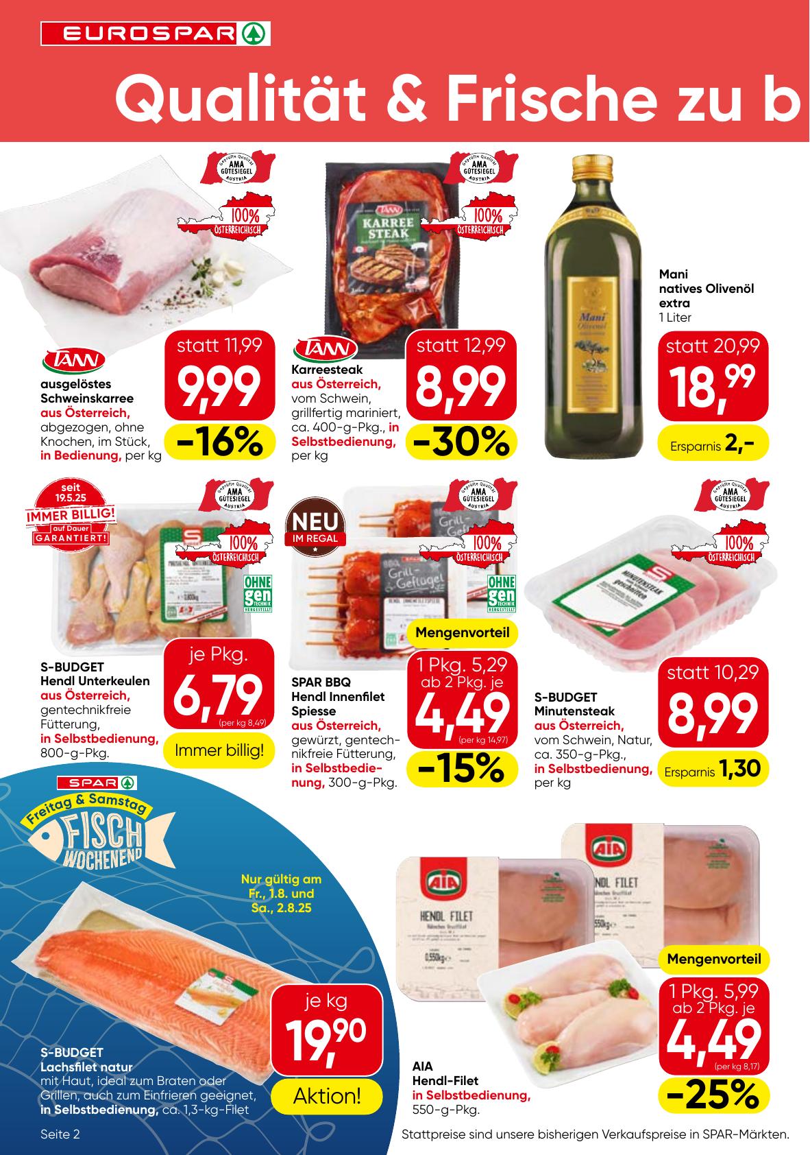 Eurospar flyer page