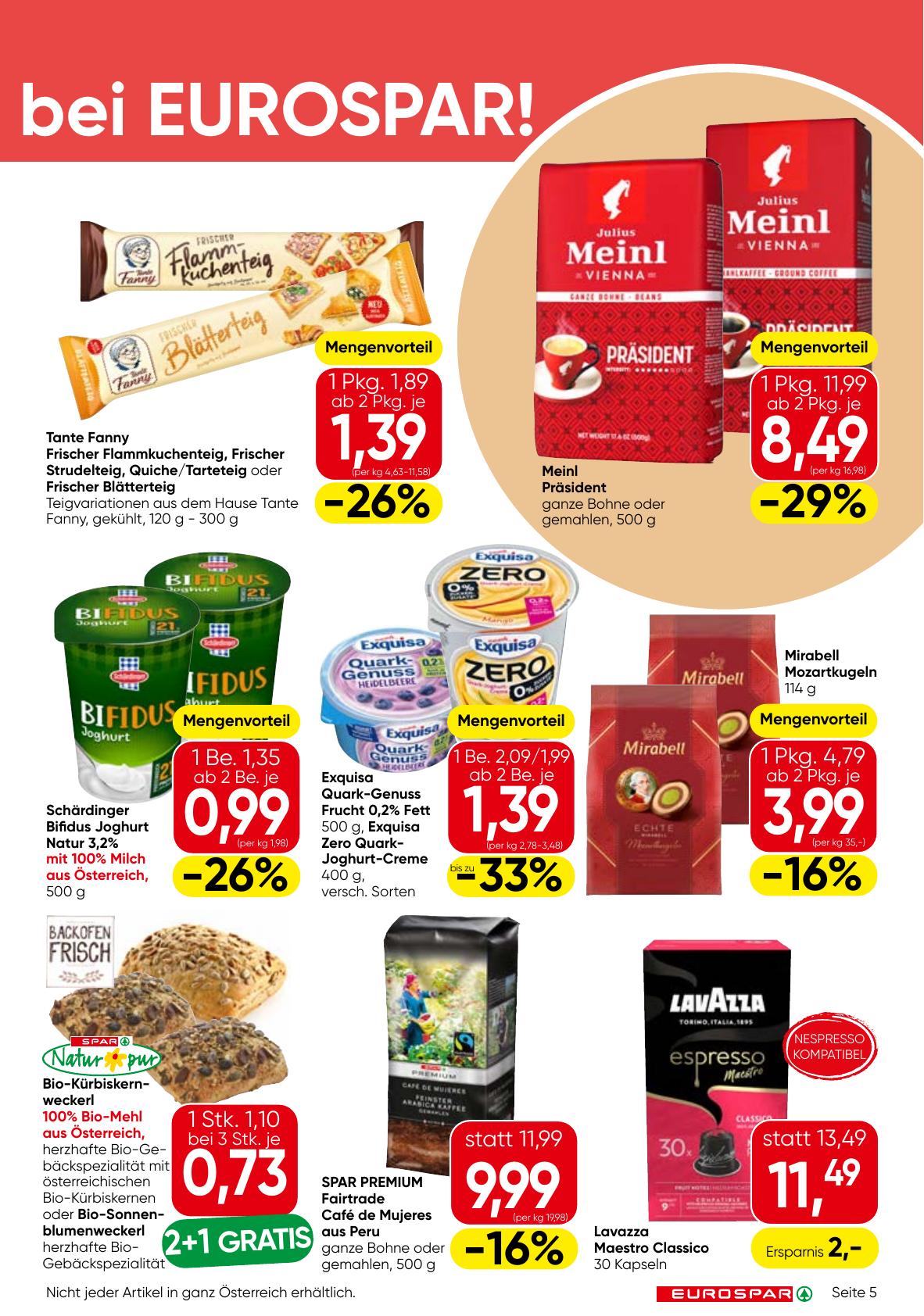 Eurospar flyer page