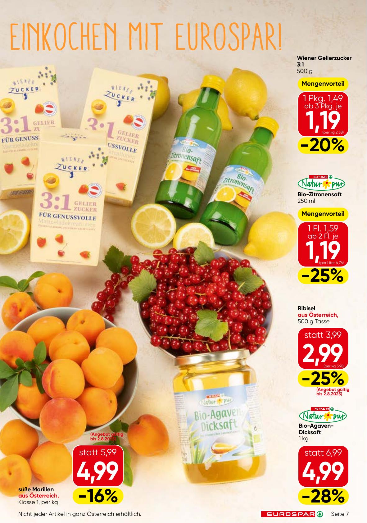 Eurospar flyer page