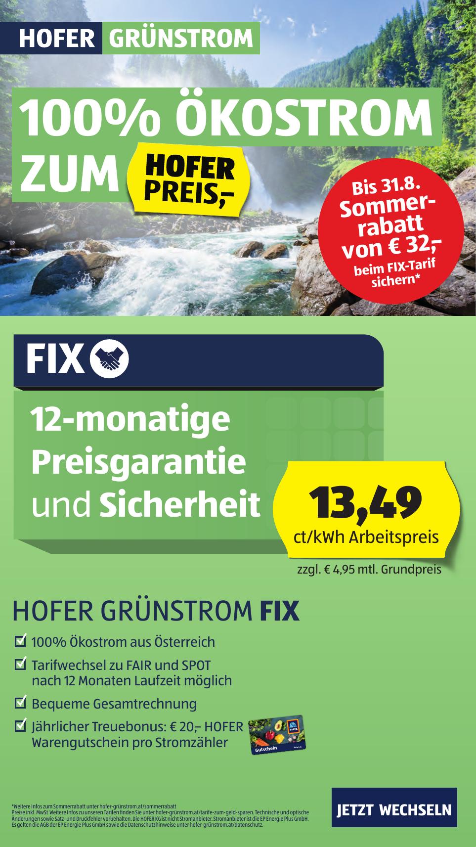 Hofer flyer page