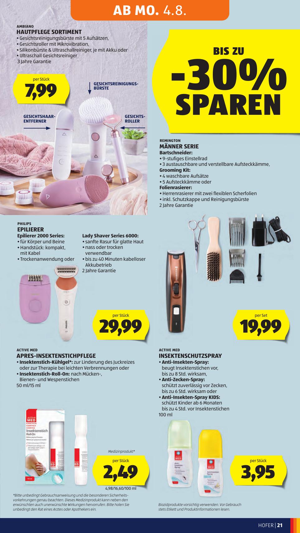 Hofer flyer page
