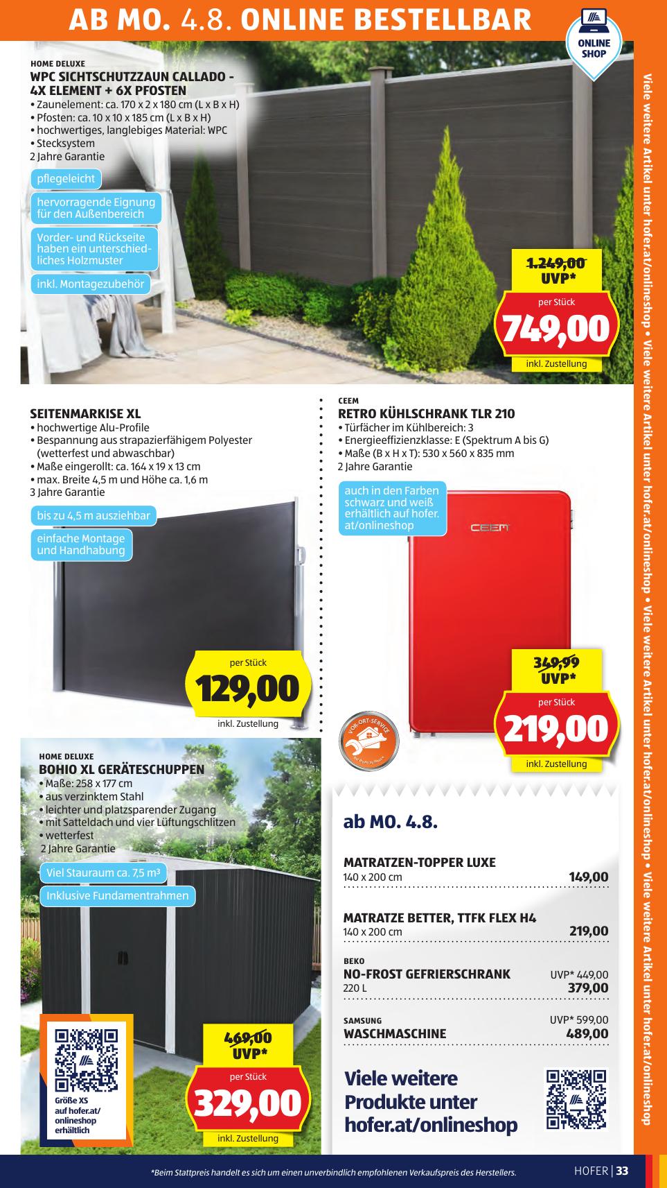 Hofer flyer page