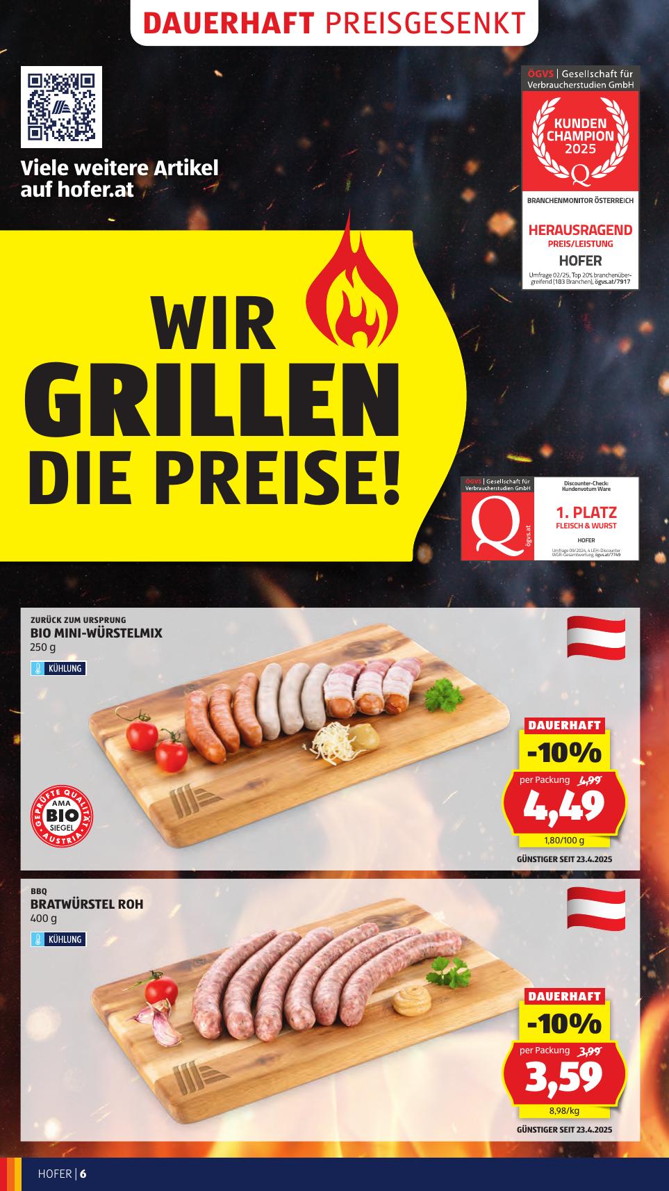 Hofer flyer page