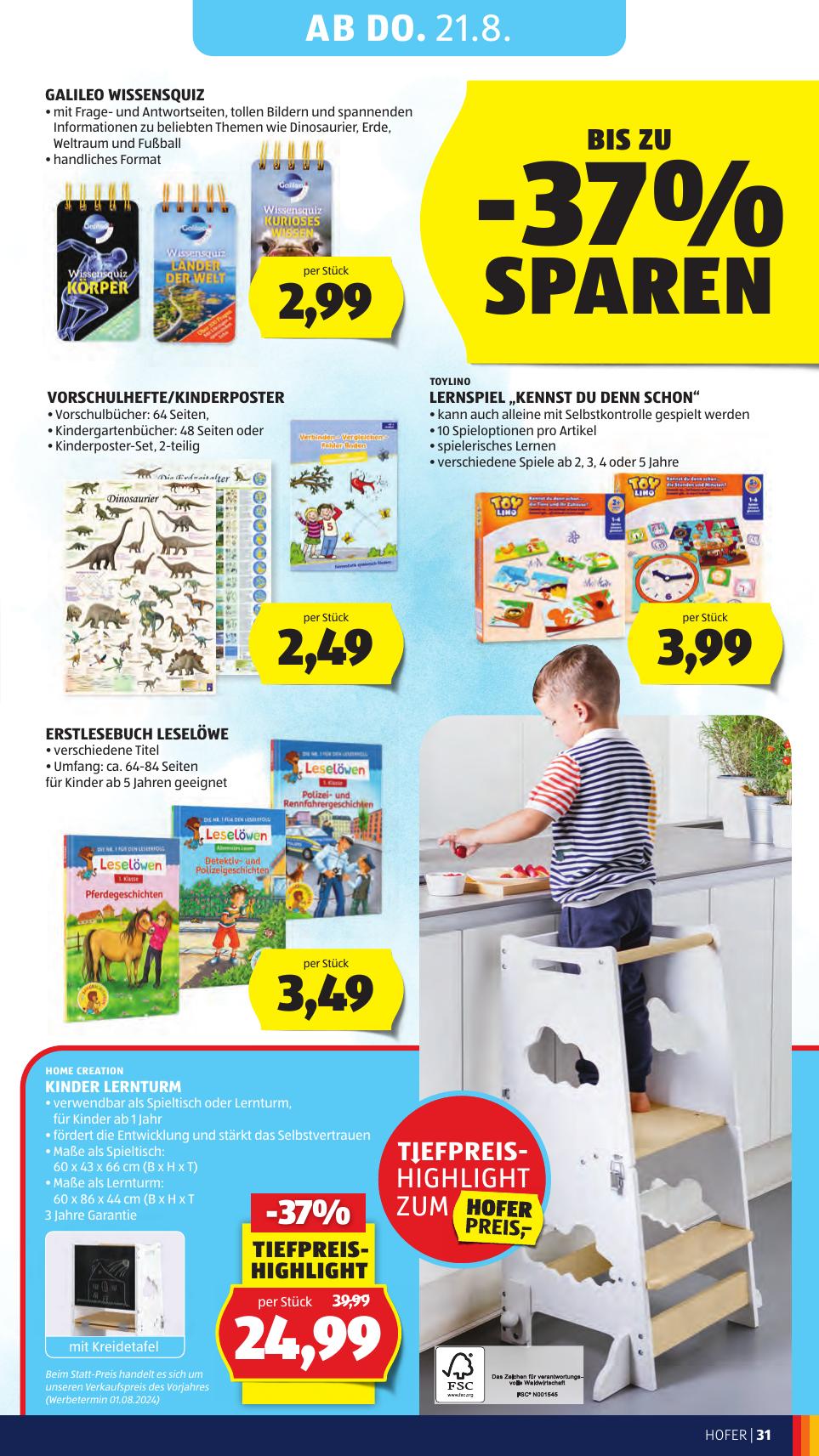 Hofer flyer page