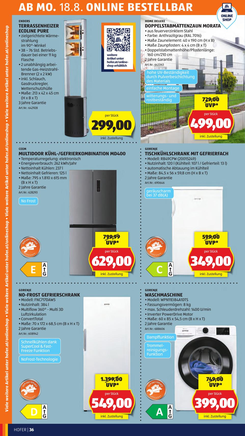 Hofer flyer page