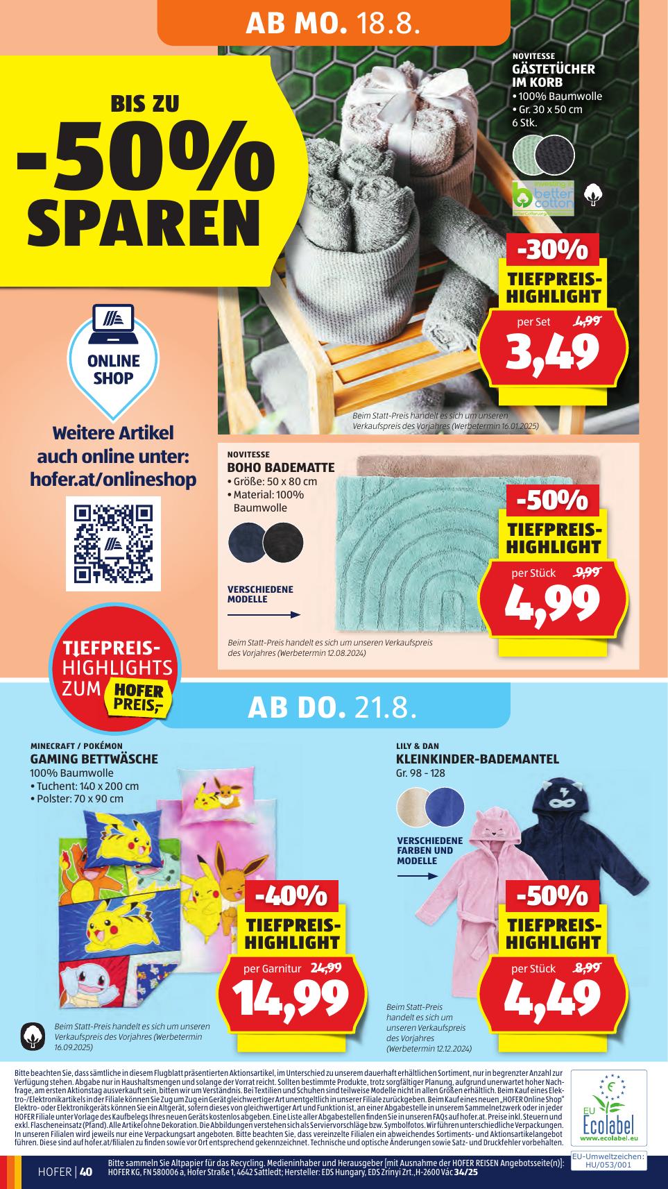 Hofer flyer page