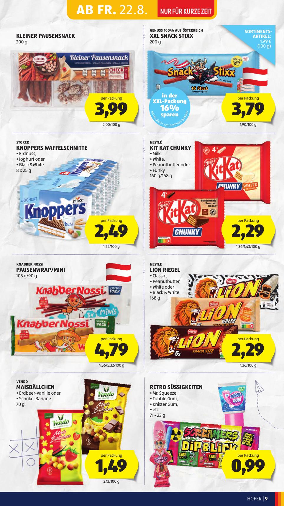 Hofer flyer page