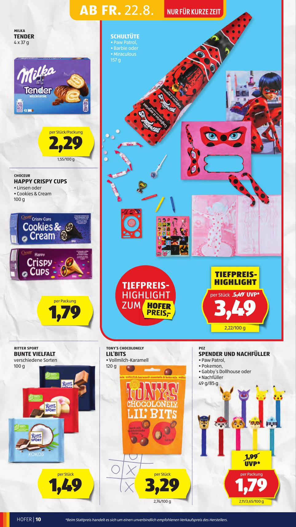 Hofer flyer page
