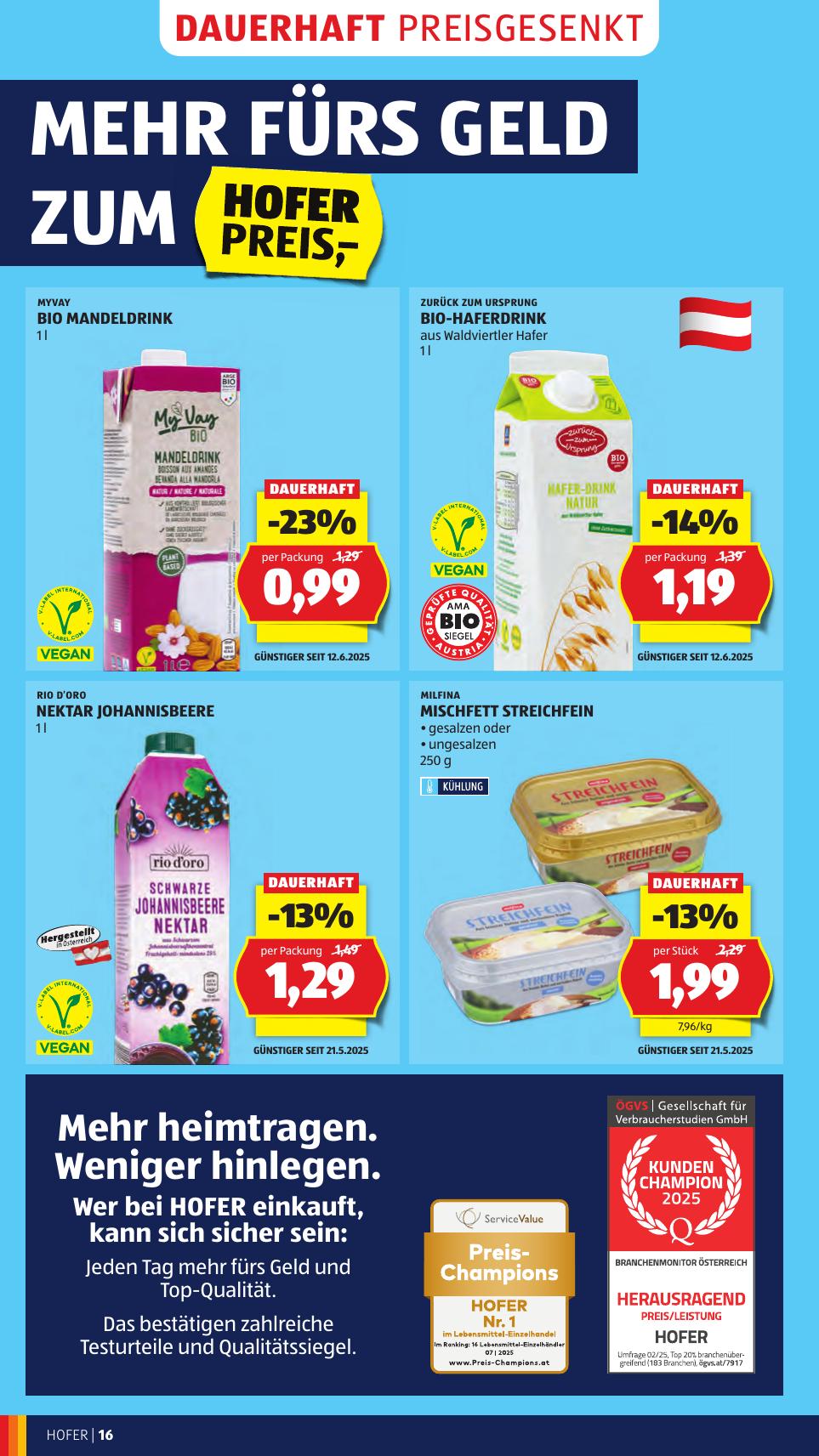 Hofer flyer page