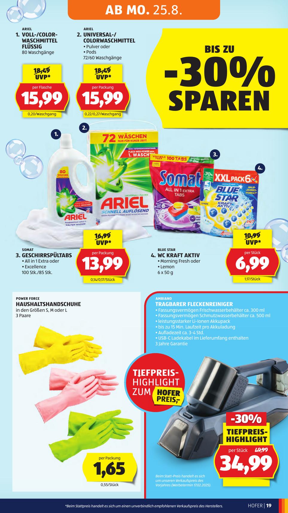 Hofer flyer page