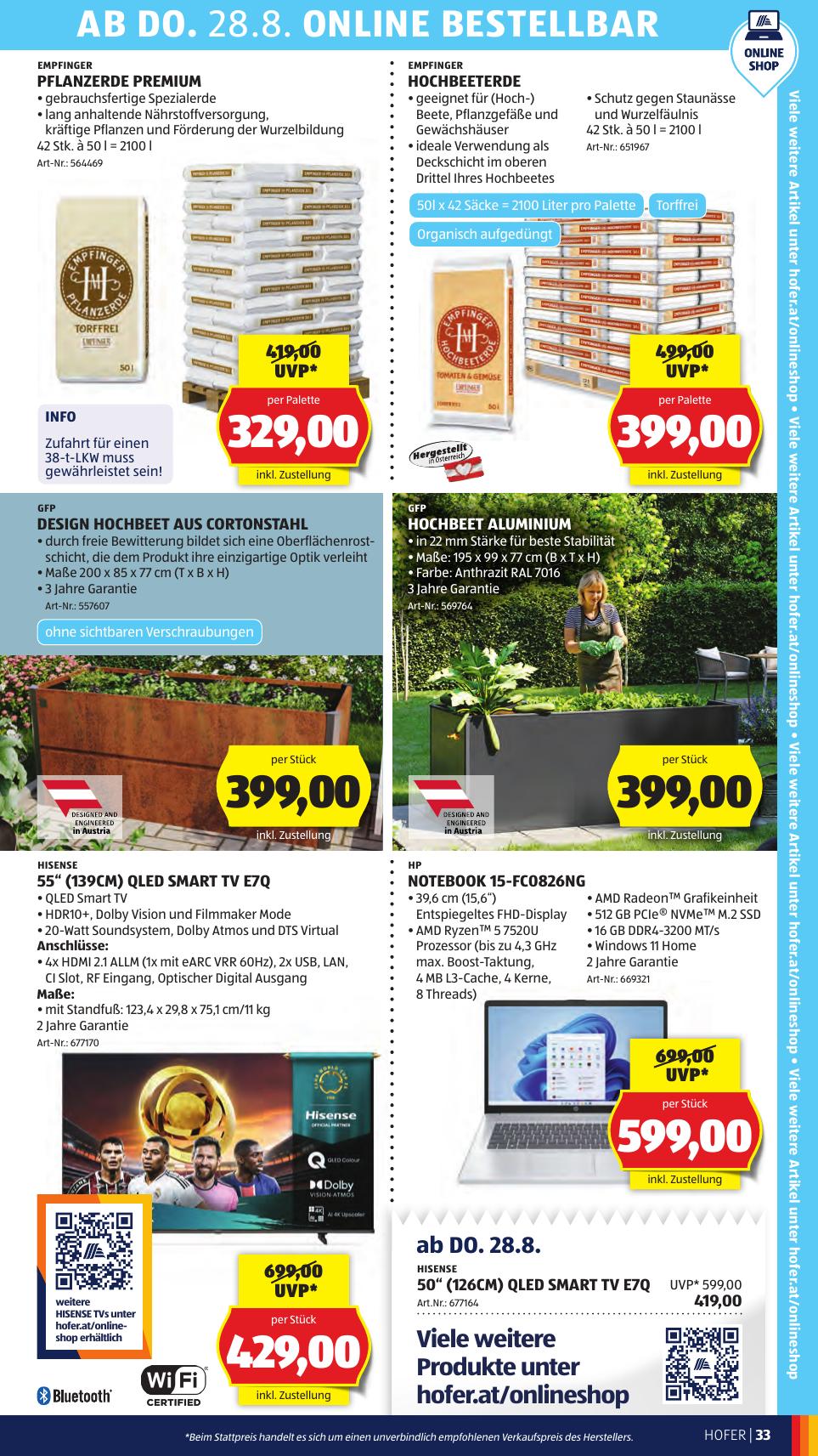 Hofer flyer page