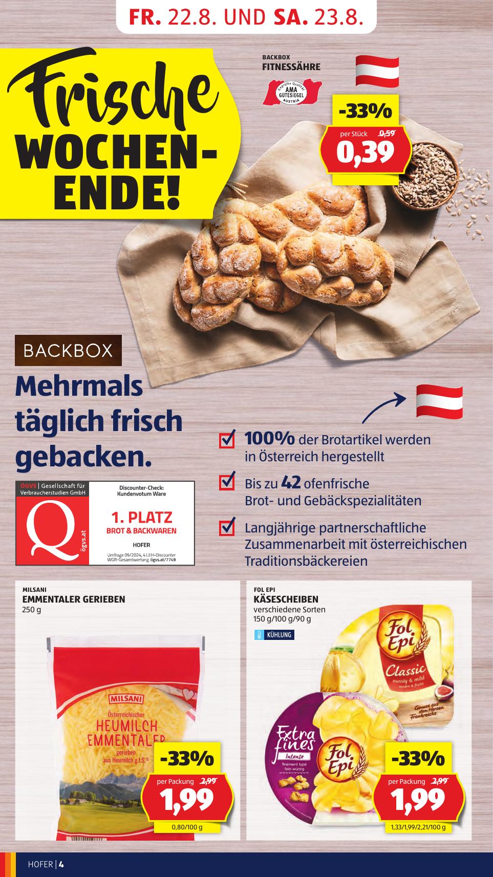 Hofer flyer page