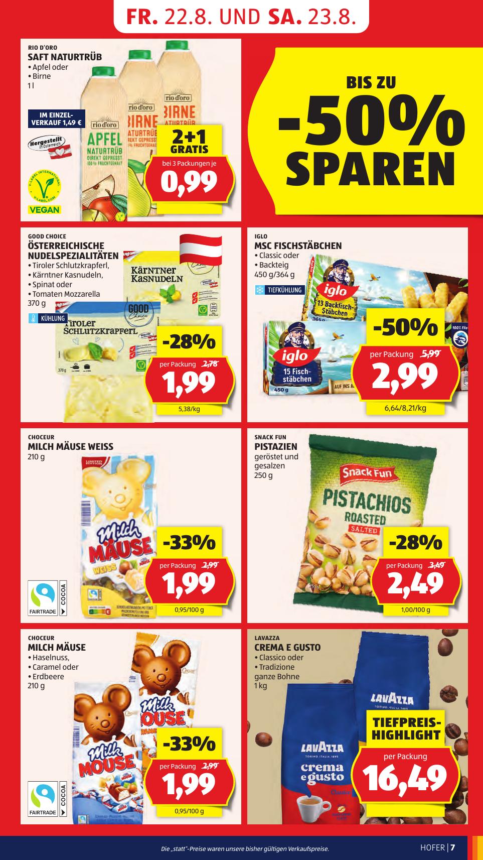 Hofer flyer page