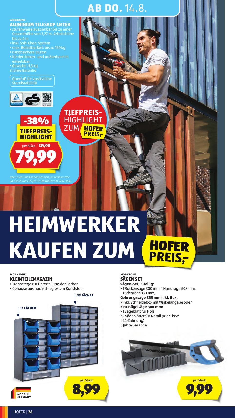 Hofer flyer page