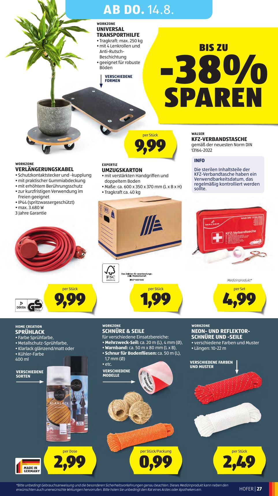 Hofer flyer page