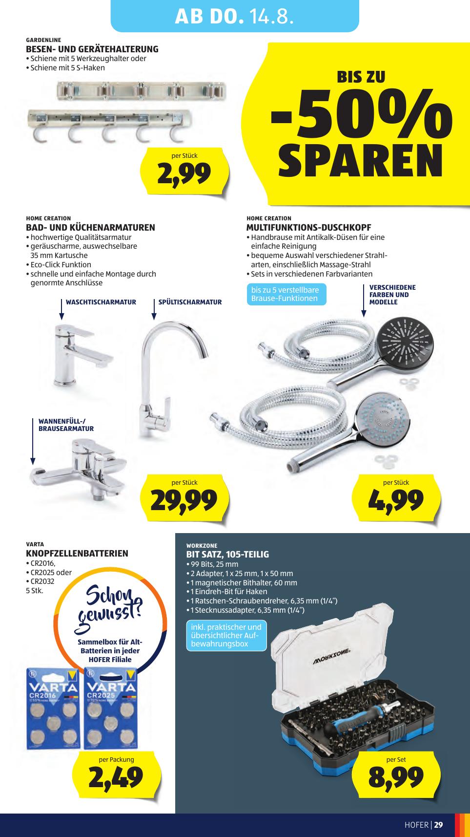 Hofer flyer page