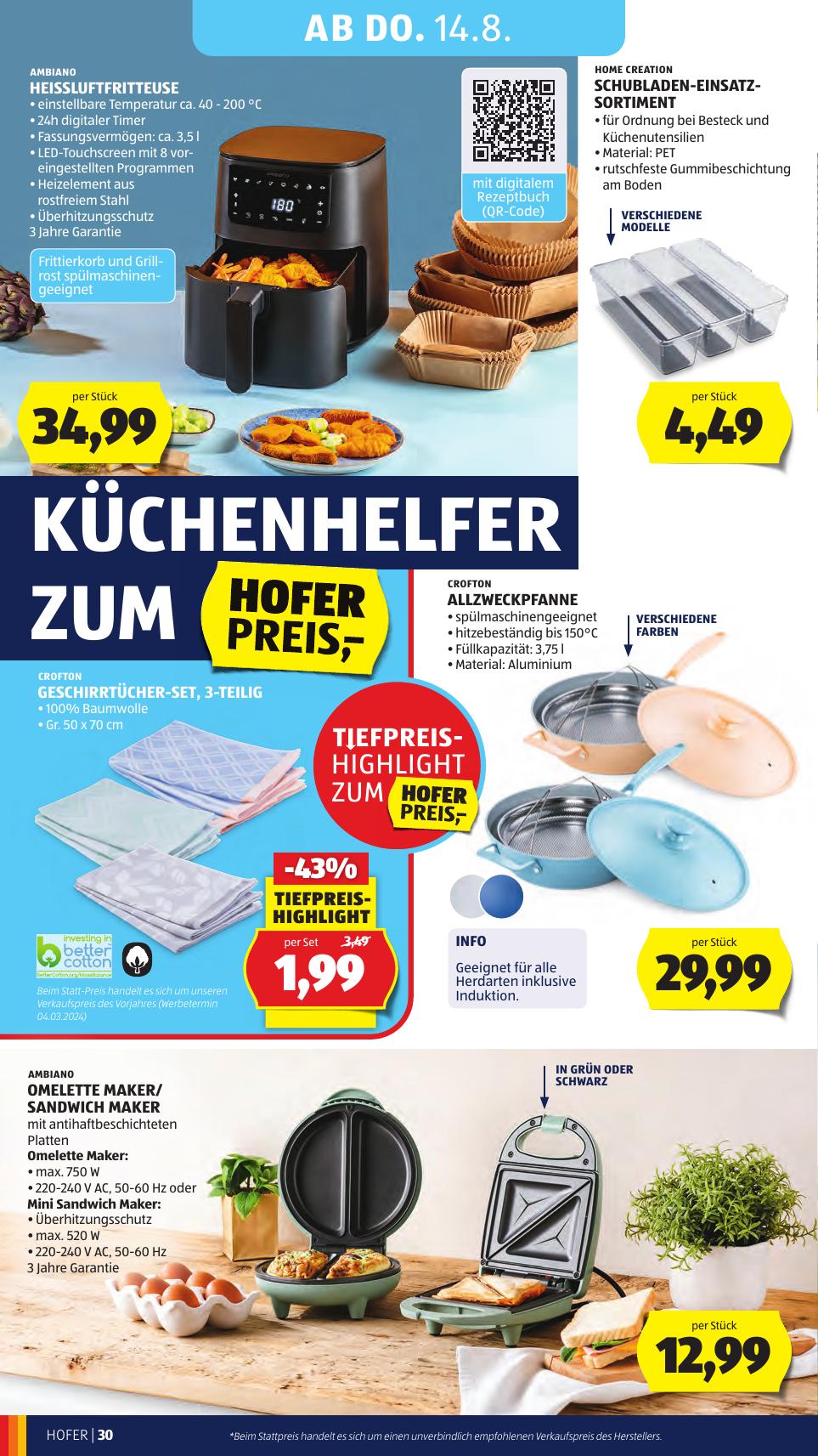 Hofer flyer page