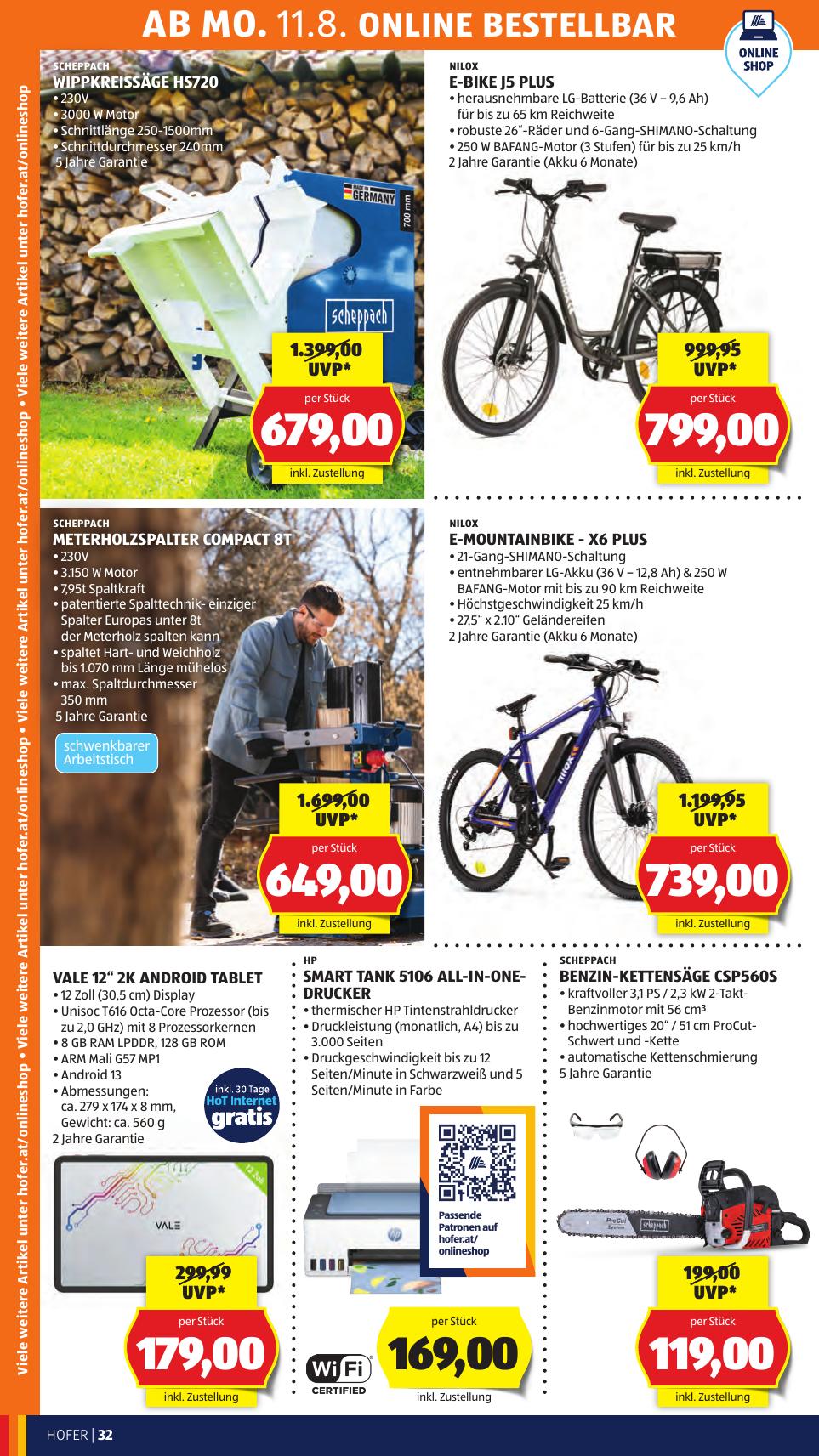 Hofer flyer page