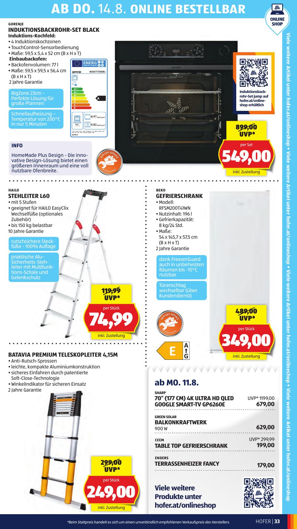 Hofer flyer page