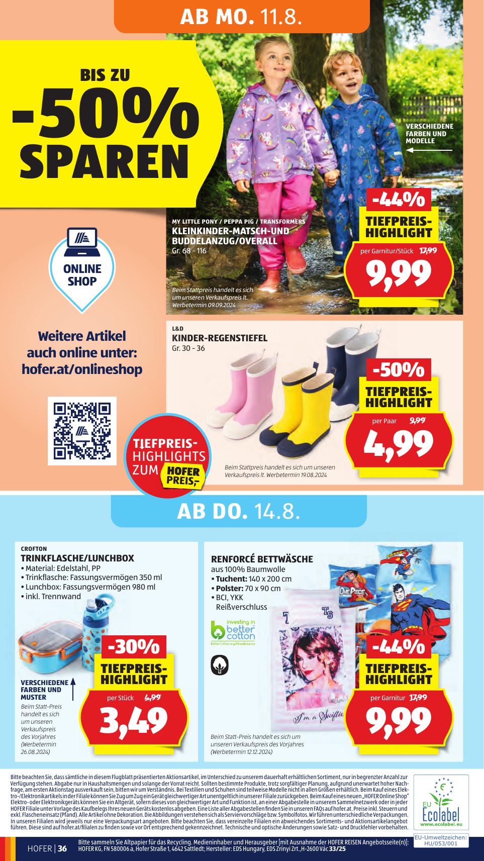 Hofer flyer page