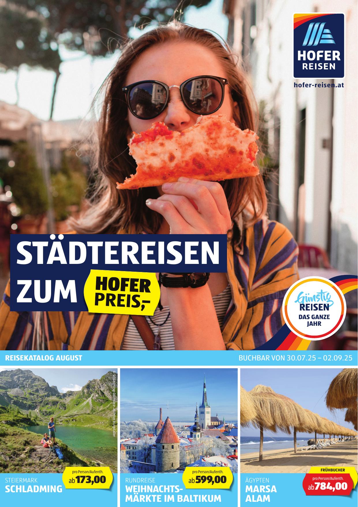 Hofer Reisen flyer page