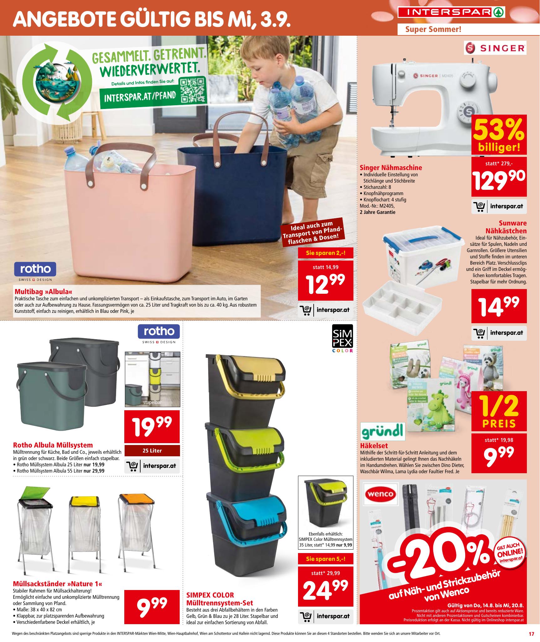 Interspar flyer page