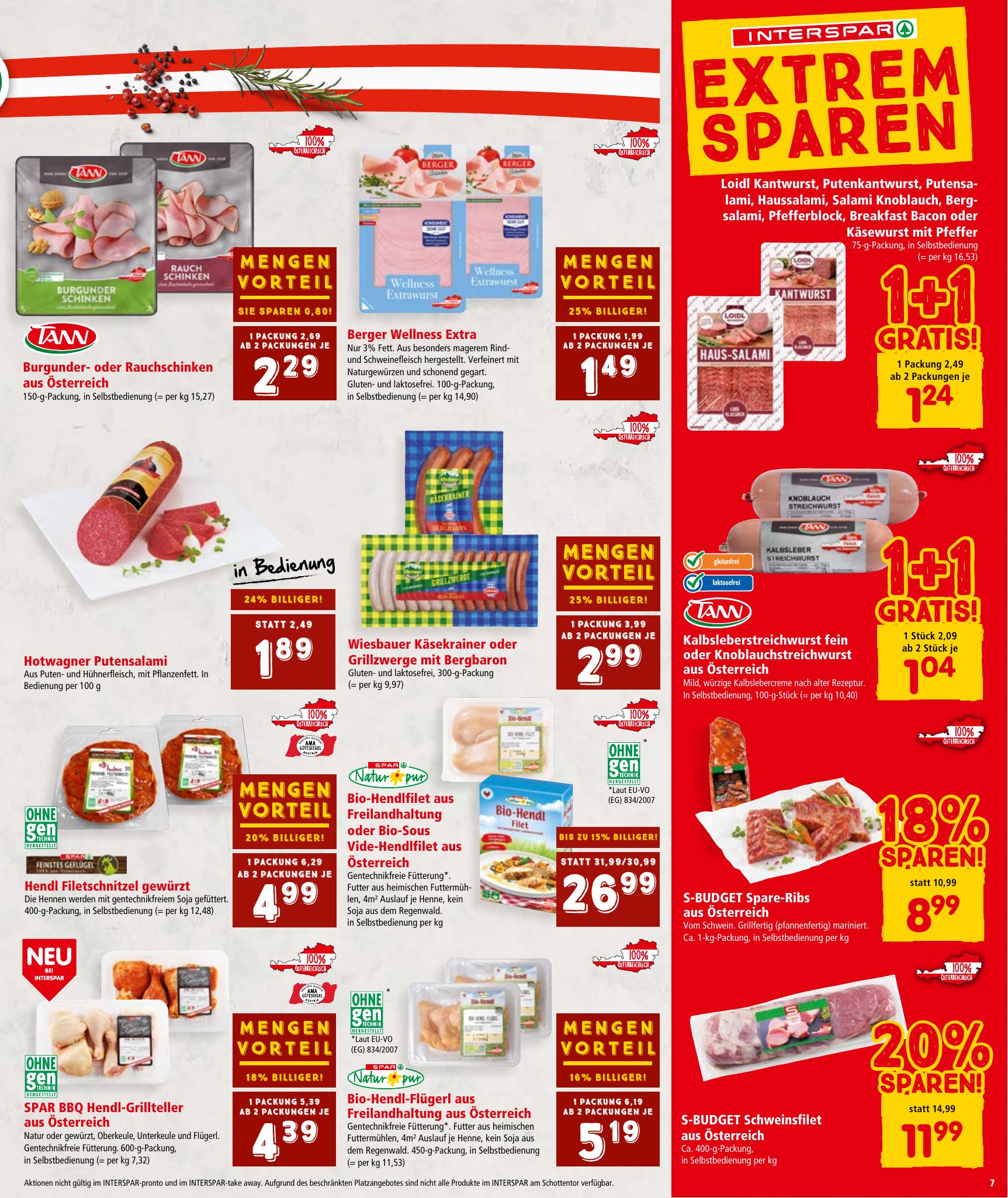 Interspar flyer page