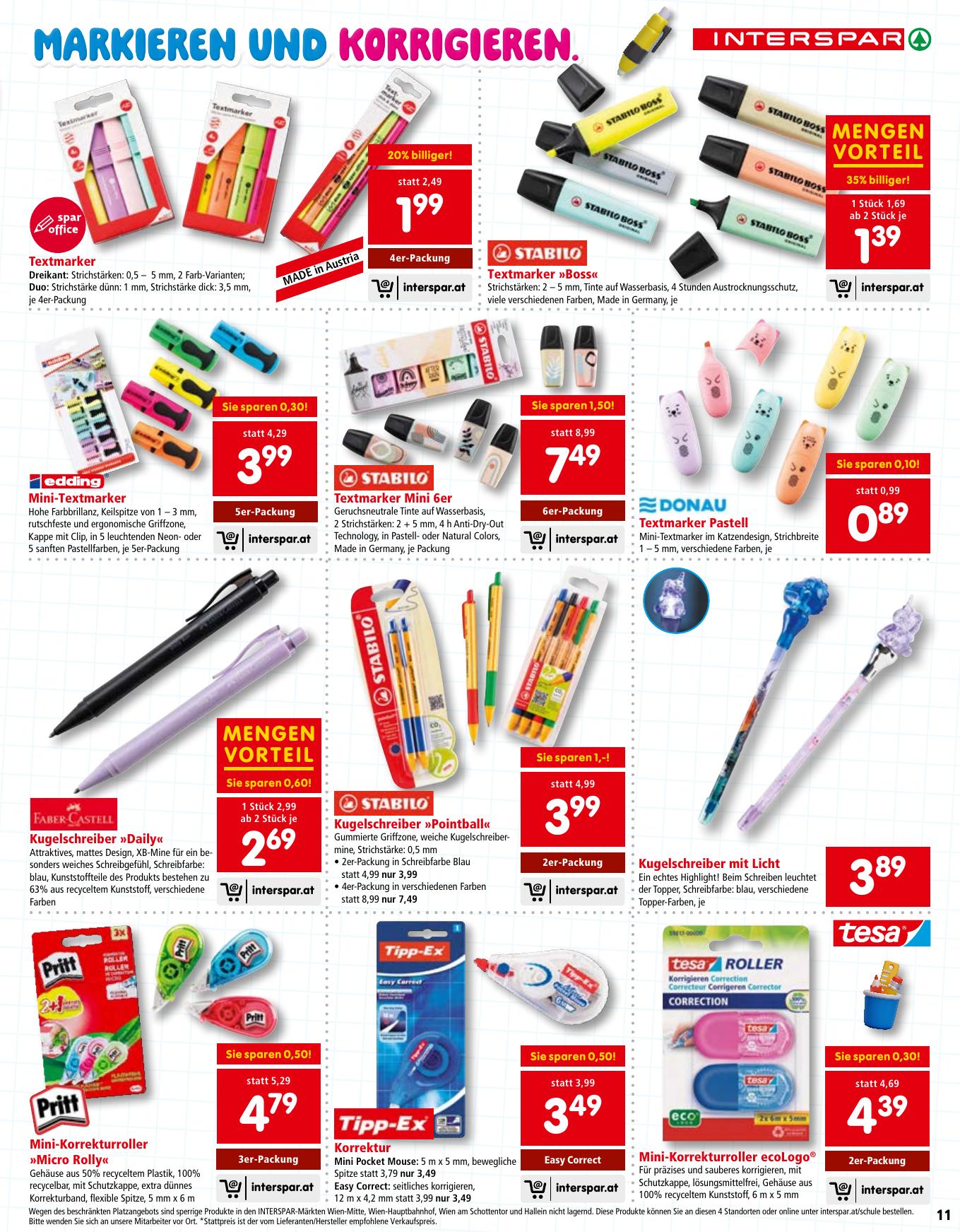 Interspar Katalog flyer page