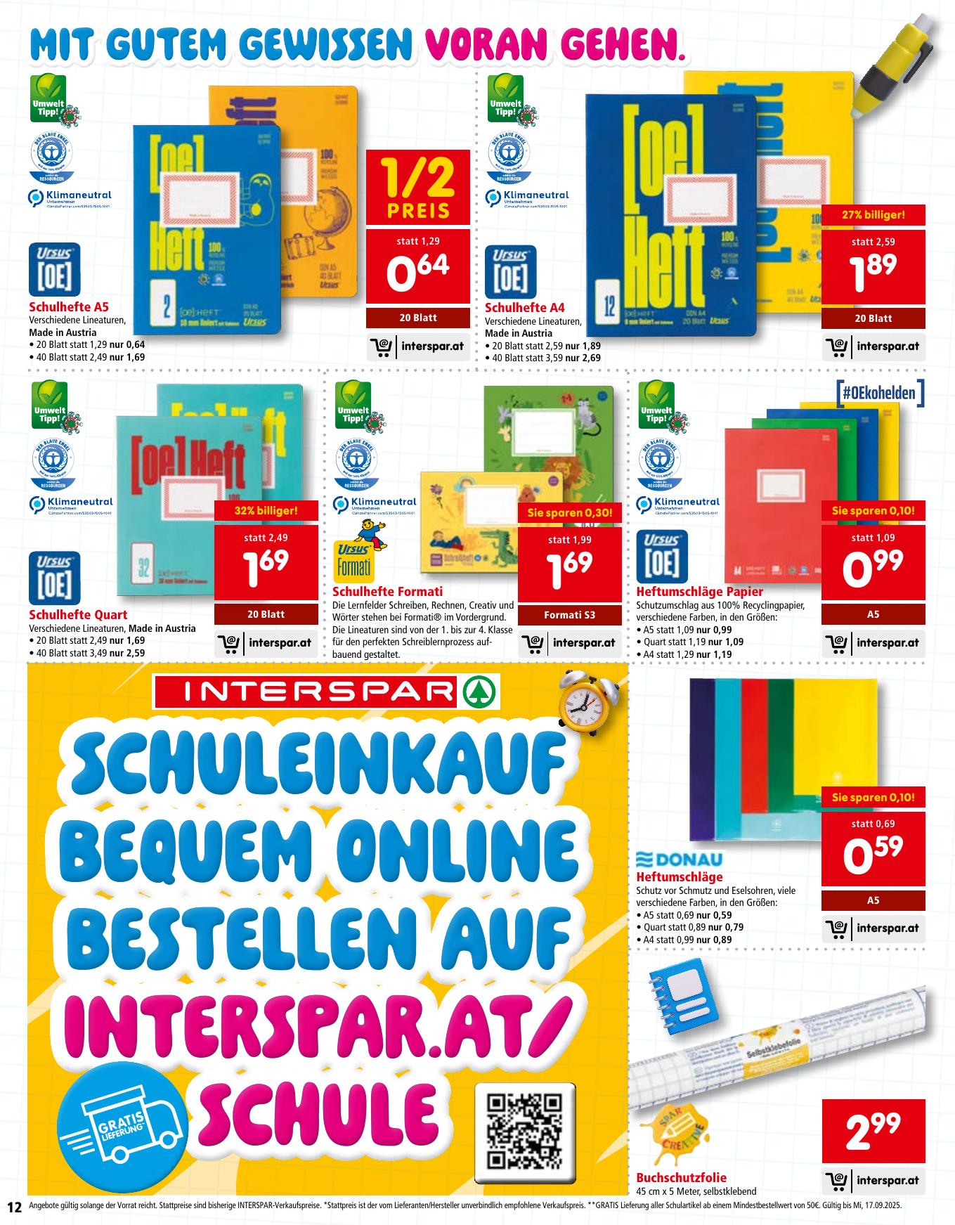 Interspar Katalog flyer page