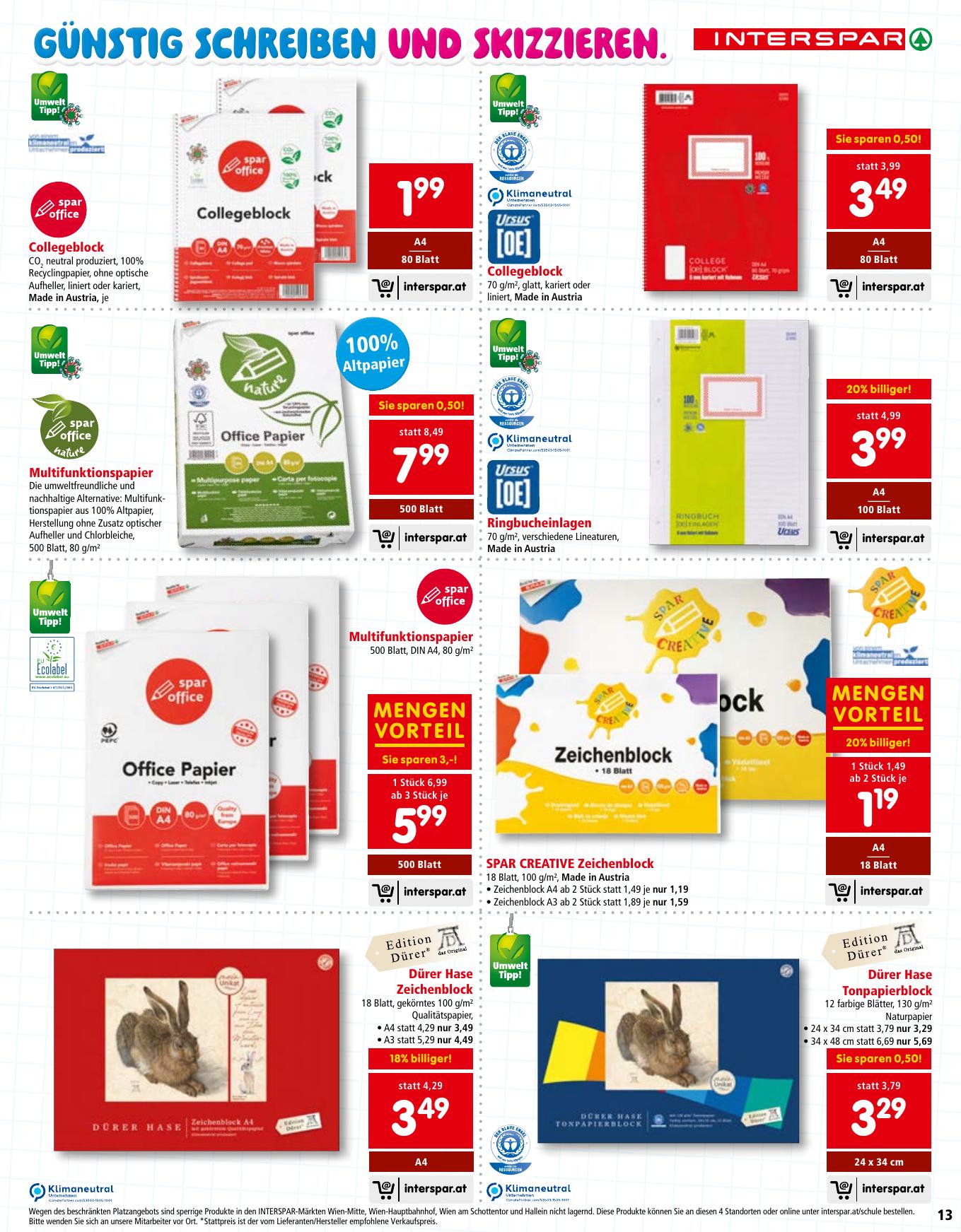 Interspar Katalog flyer page