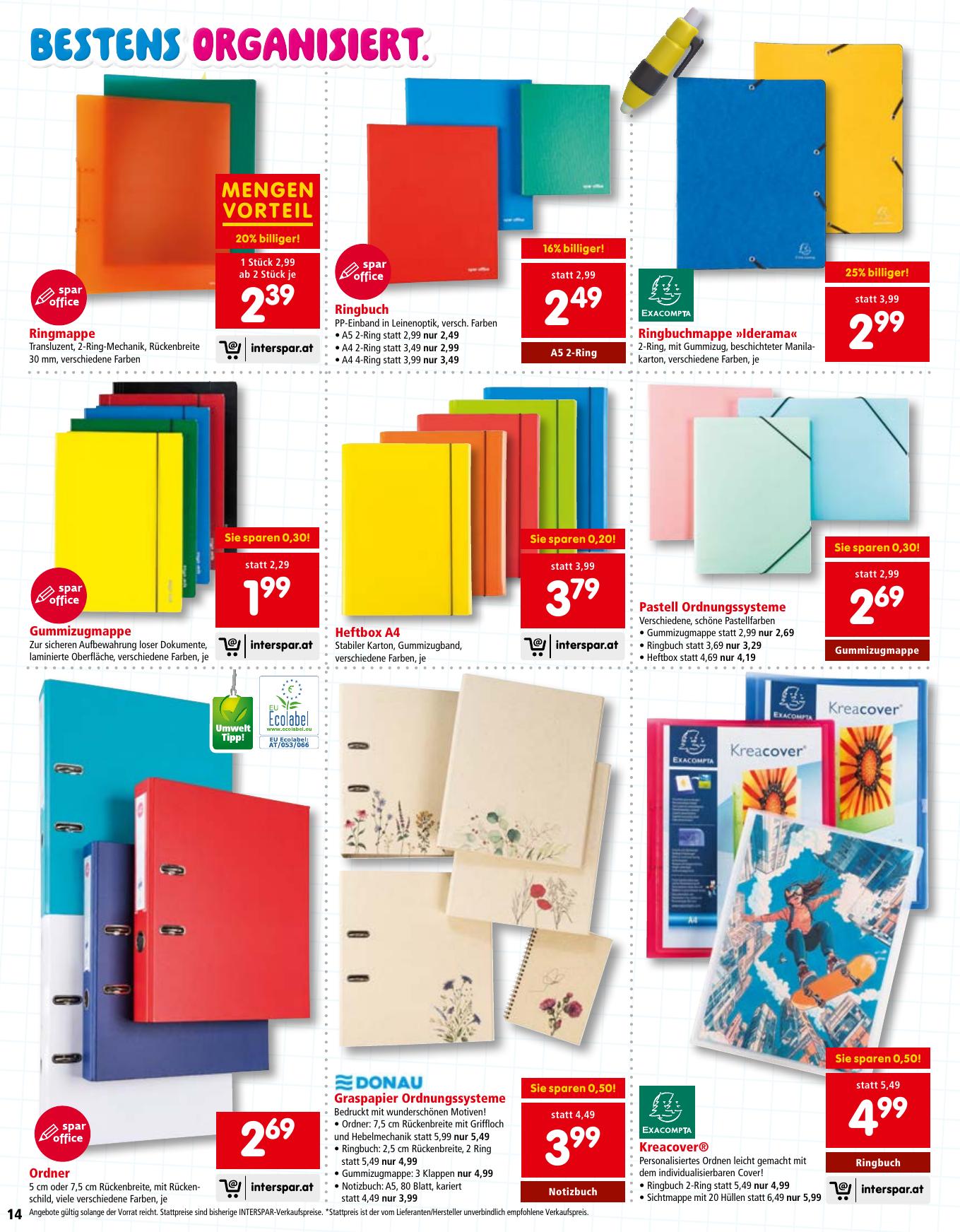 Interspar Katalog flyer page